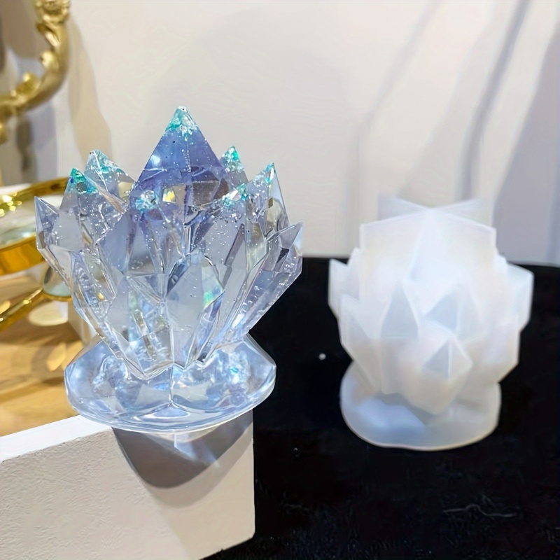 1pcCrystal Cluster Decorative  - Serving Tray Mold avaliação e preço
