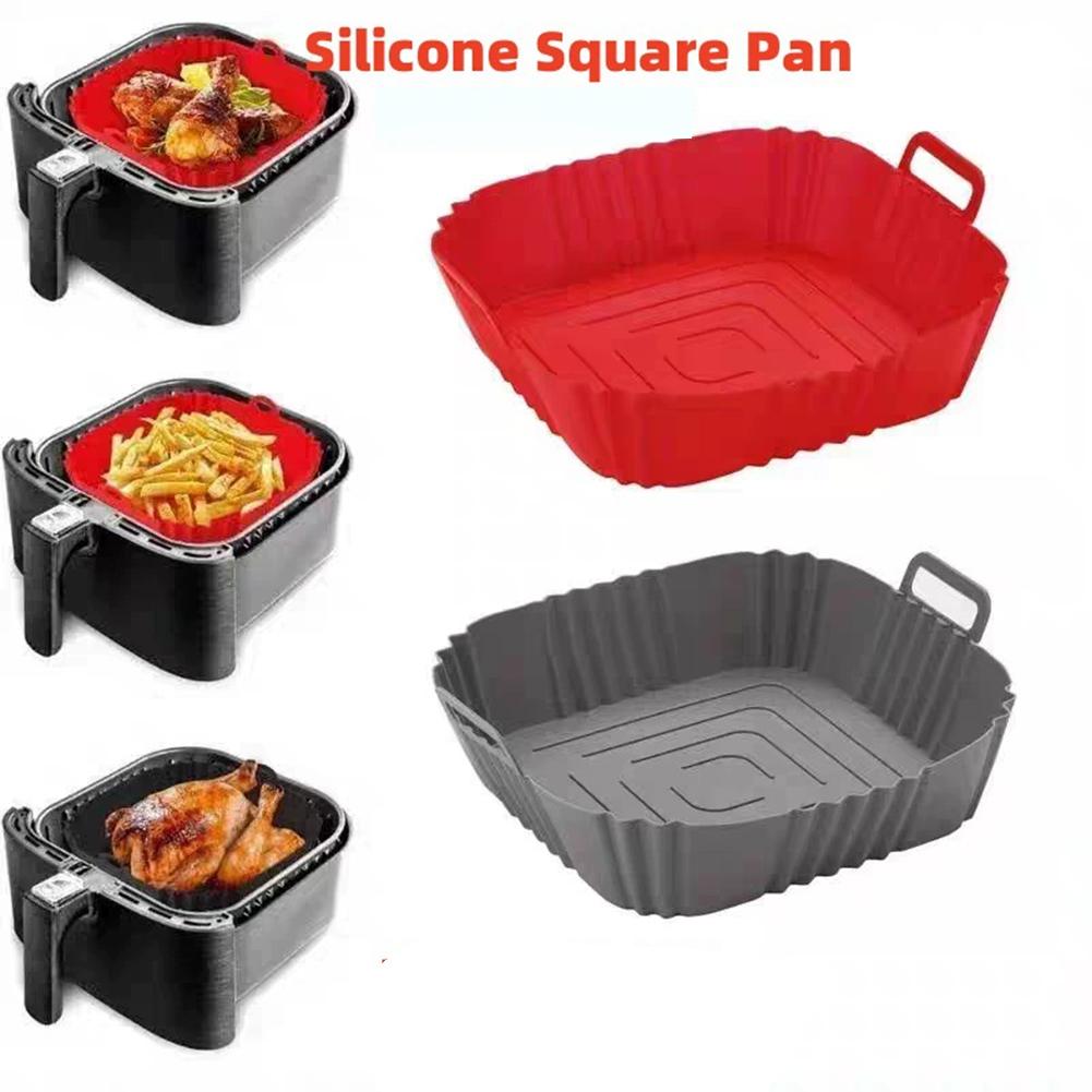 Reusable Airfryer Pan Liner Ac - Silicone Mold Tray avaliação e preço