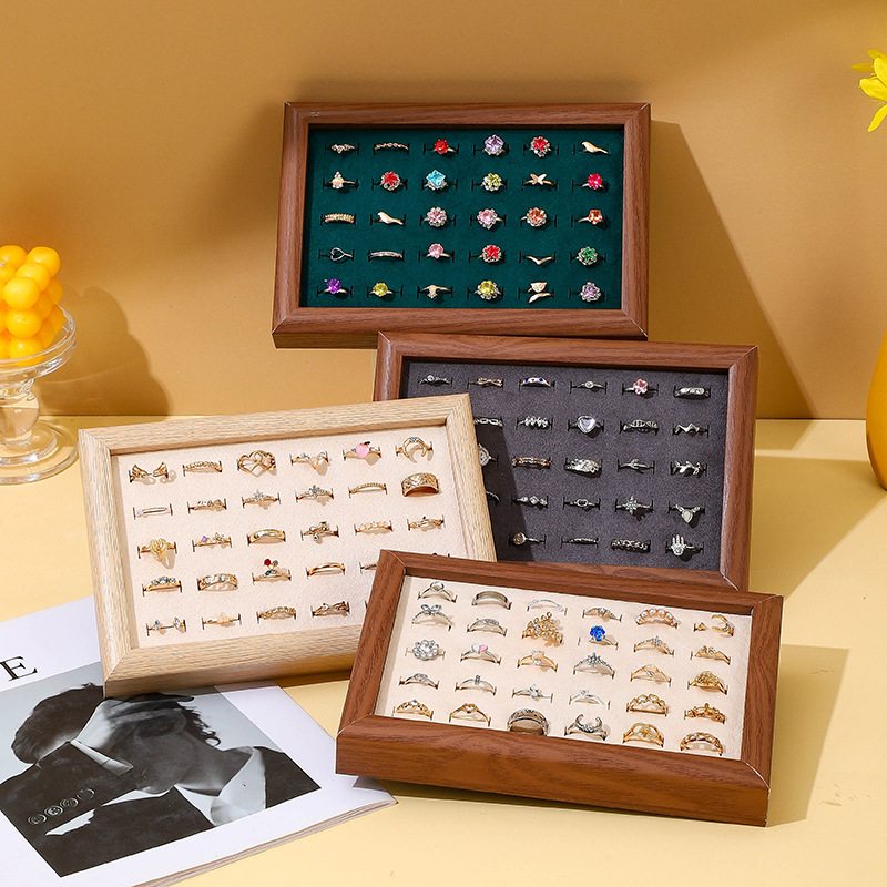 Fashion Ring Display Plate Ear - Wood Ring Blank avaliação e preço