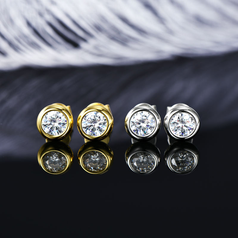 IOGOU 6.5mm 1ct Bezel Moissani - Bezels Set Pendant avaliação e preço