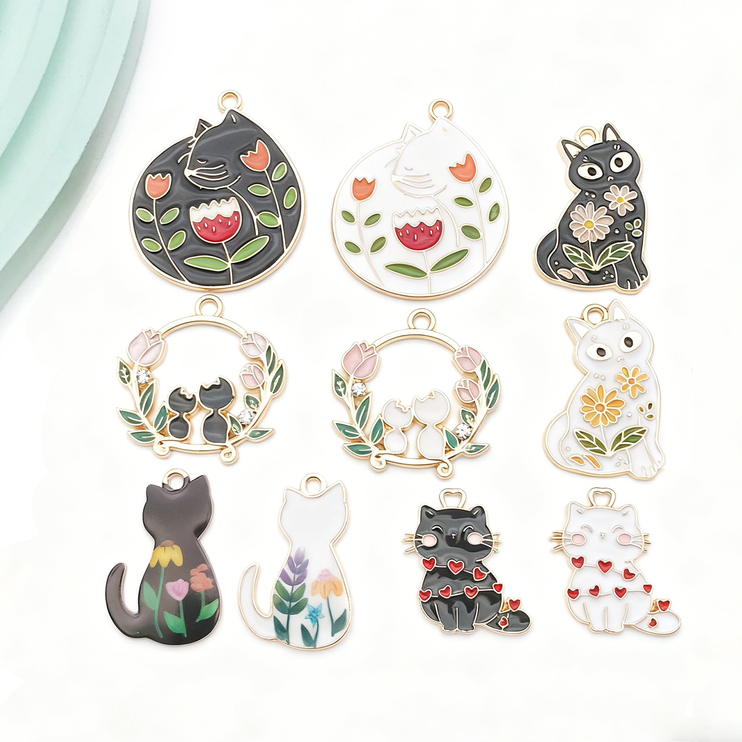 5/10pcs Resin Popular Cat Char - Resin Craft Material avaliação e preço
