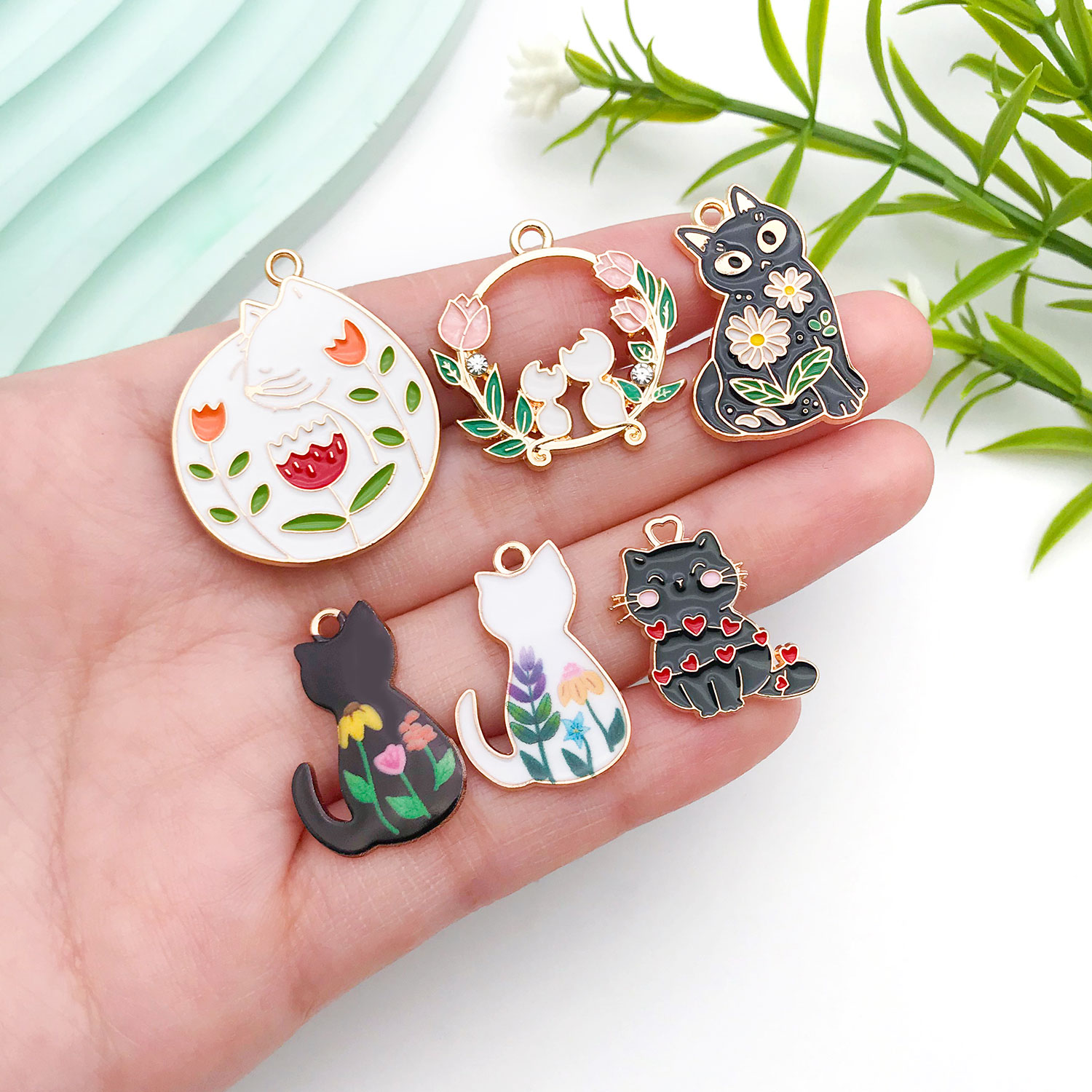 5/10pcs Resin Popular Cat Char - Resin Craft Material avaliação e preço
