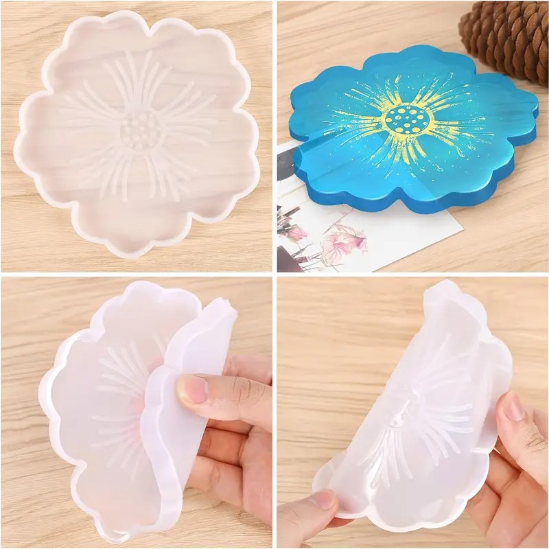 diy sakura shaped resin mold - - Geode Mold Silicone avaliação e preço