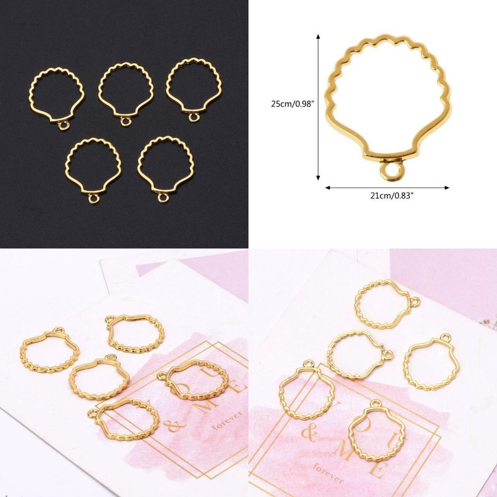   5Pcs Blank Frame Pendant for - Bezels Set Pendant avaliação e preço