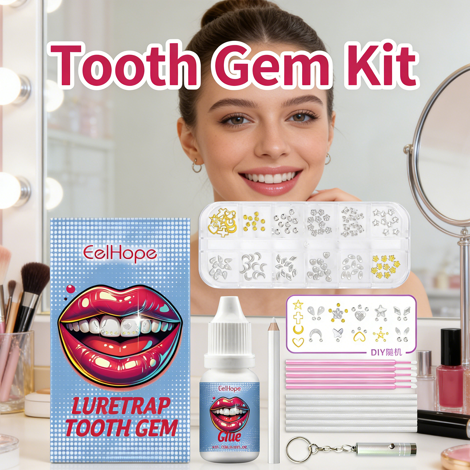 Tooth Gems Sparkling Teeth Jew - Resin Jewelry Kit avaliação e preço