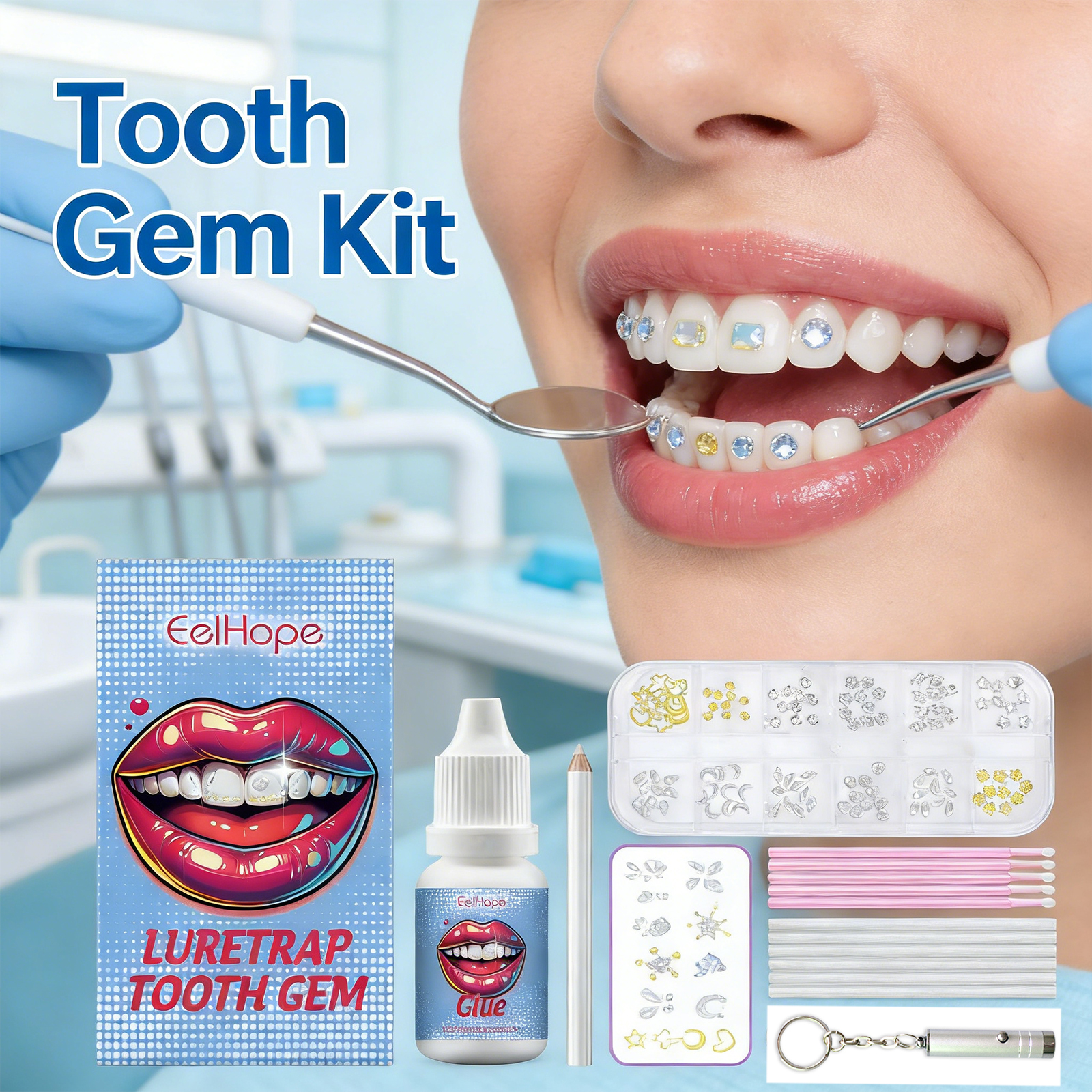 Tooth Gems Sparkling Teeth Jew - Resin Jewelry Kit avaliação e preço