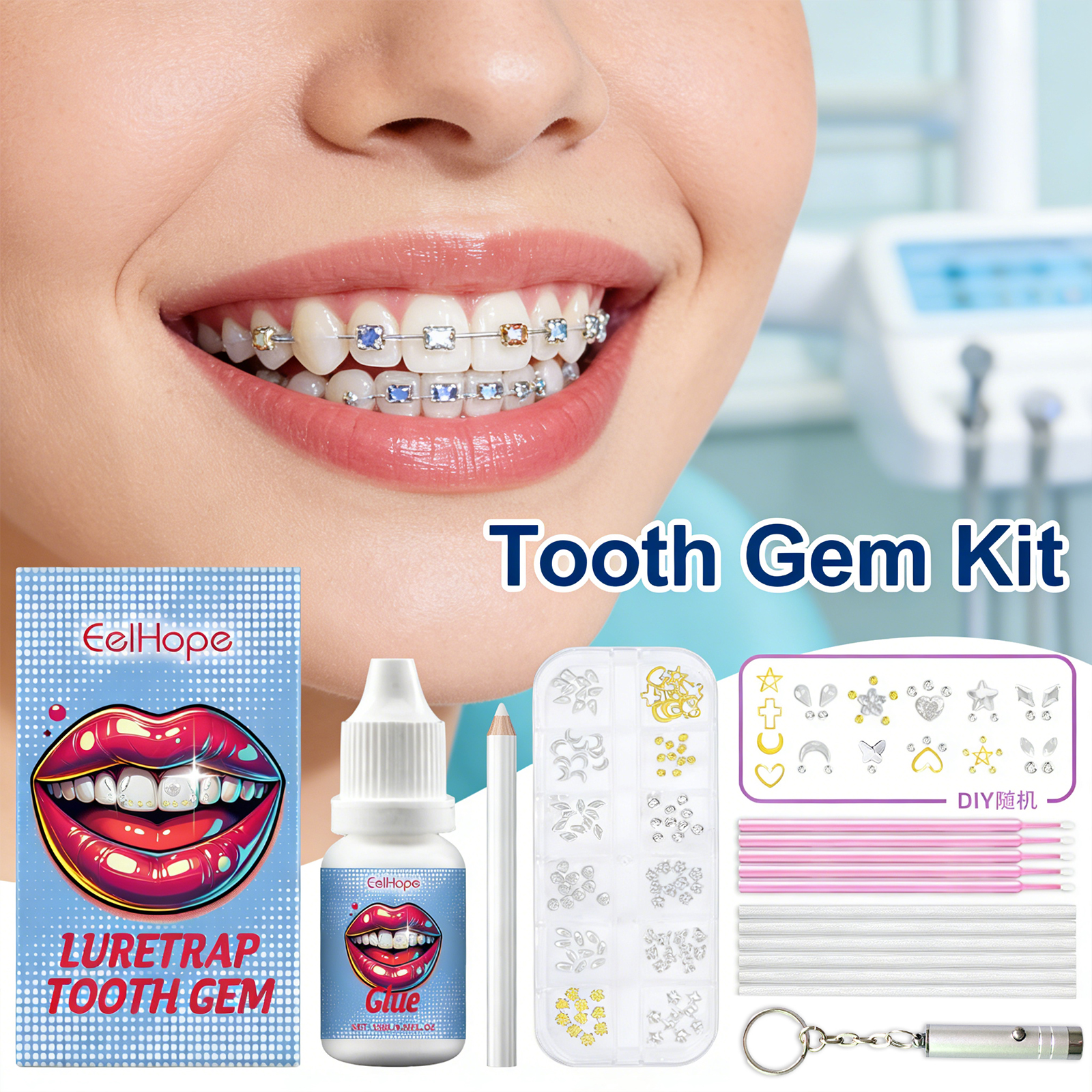 Tooth Gems Sparkling Teeth Jew - Resin Jewelry Kit avaliação e preço