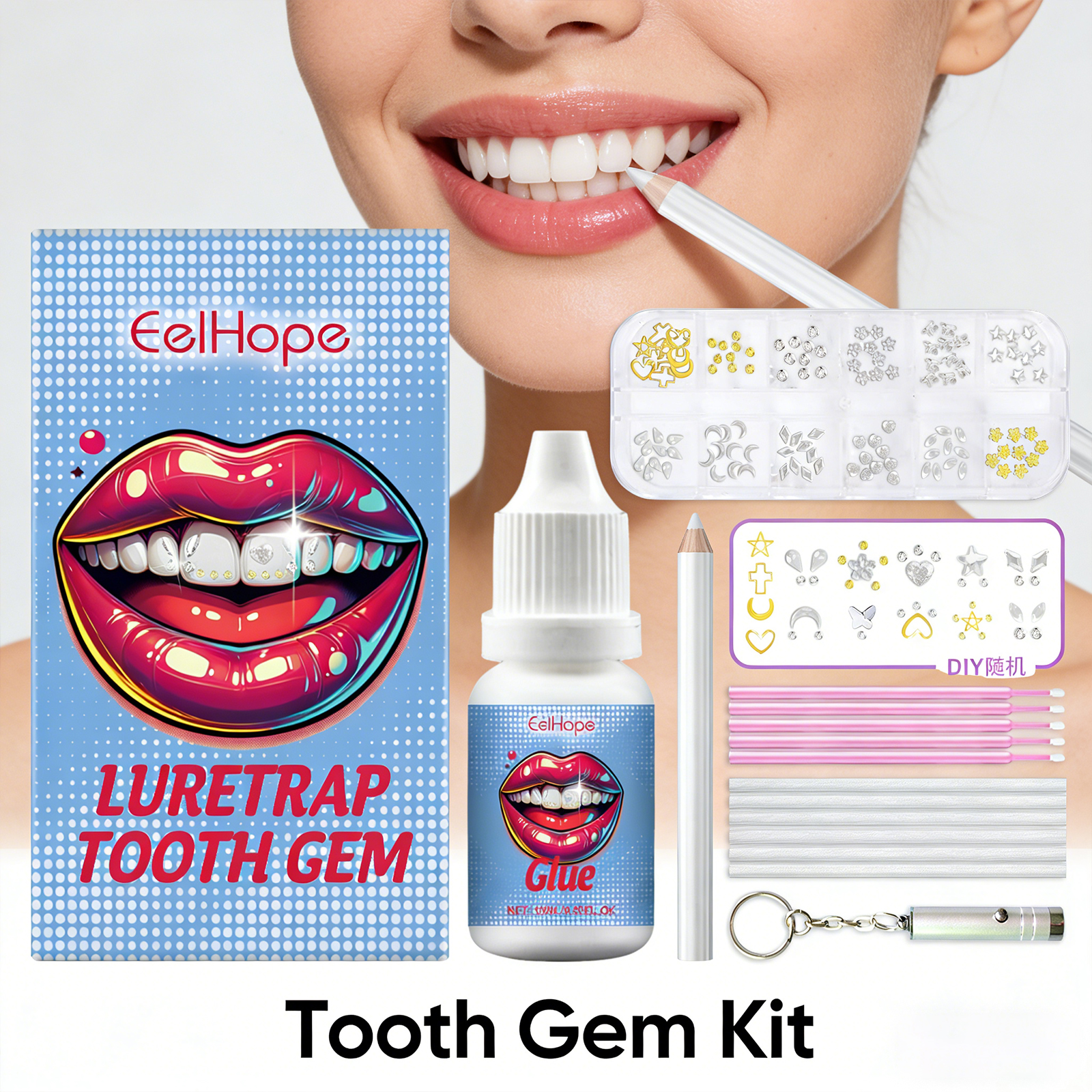 Tooth Gems Sparkling Teeth Jew - Resin Jewelry Kit avaliação e preço