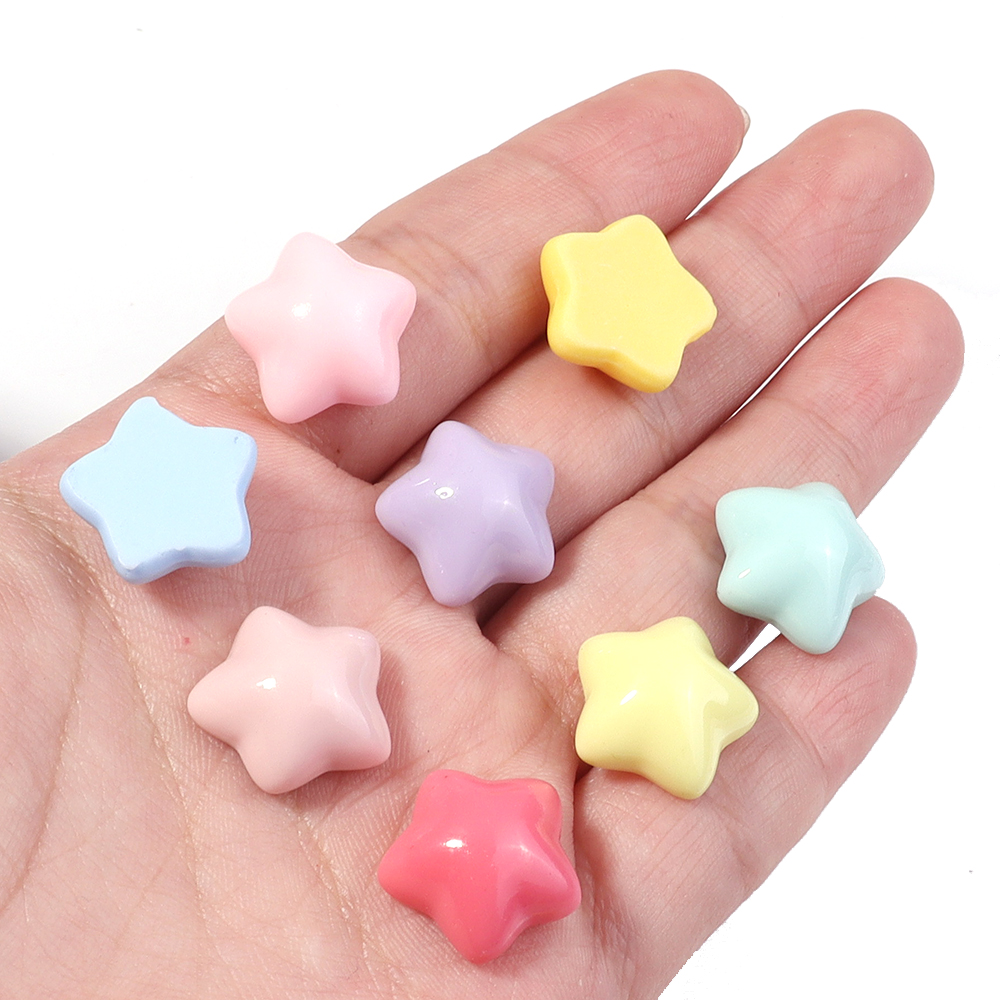 50pcs/lot 16mm Colorful Star R - Resin Crafts Diy avaliação e preço