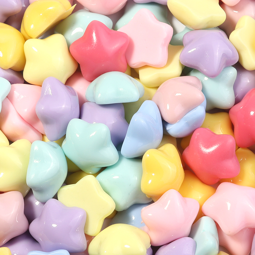 50pcs/lot 16mm Colorful Star R - Resin Crafts Diy avaliação e preço