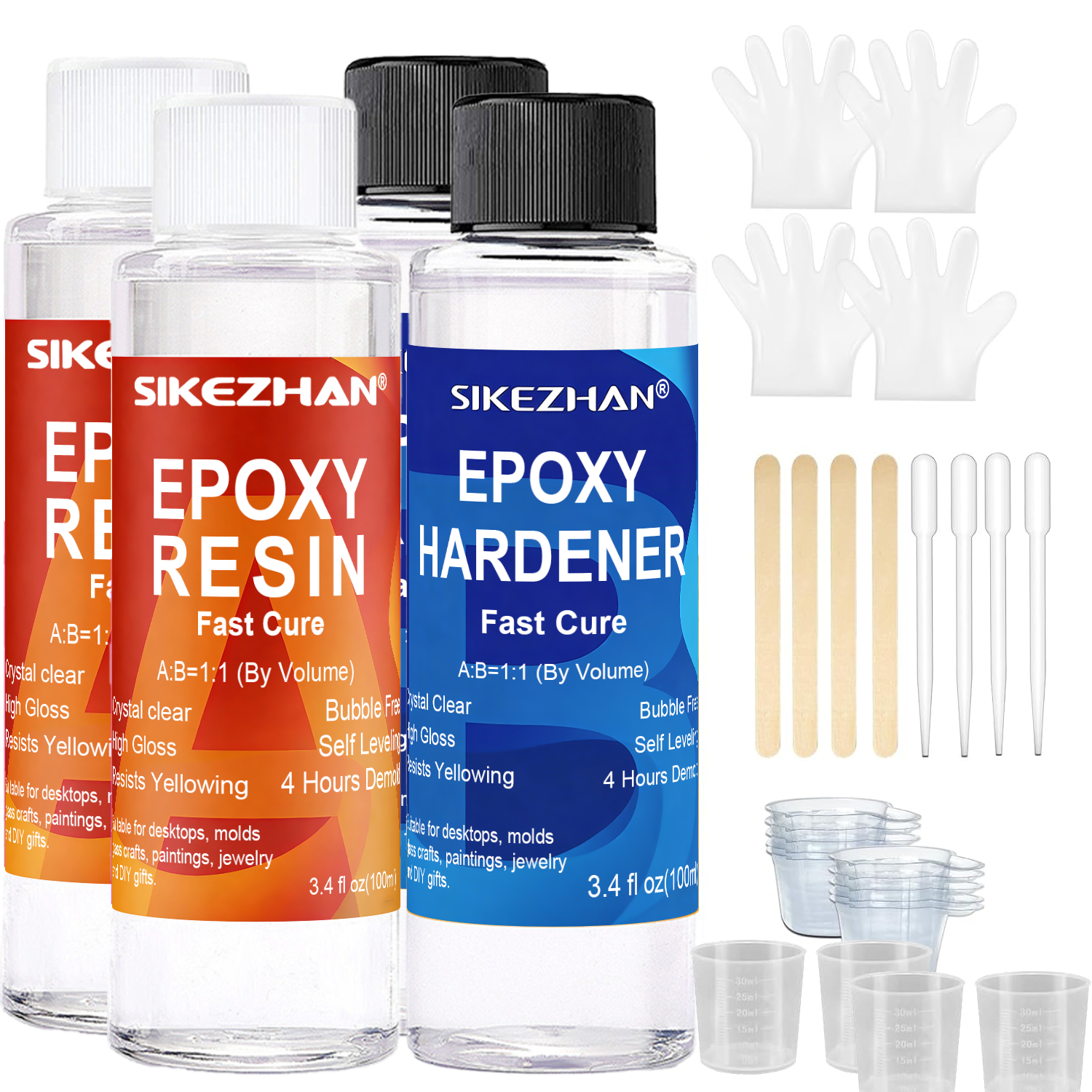 Clear Epoxy Resin AB Glue Hard - Resin Jewelry Kit avaliação e preço
