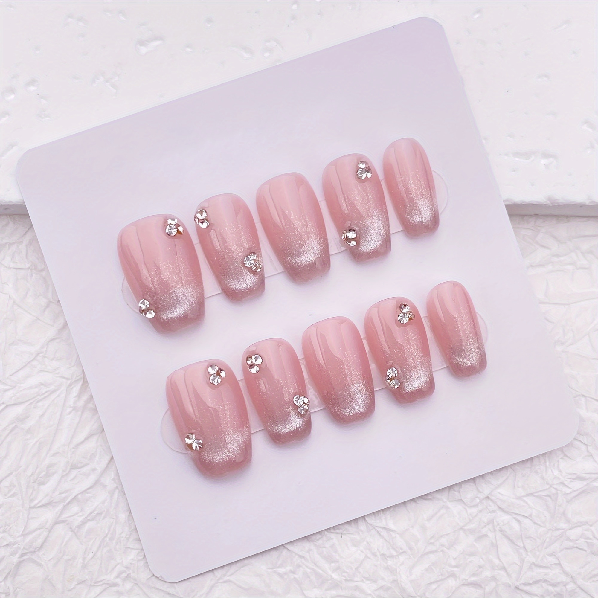 10pcs Handmade Press On Nails, - Resin Craft Material avaliação e preço