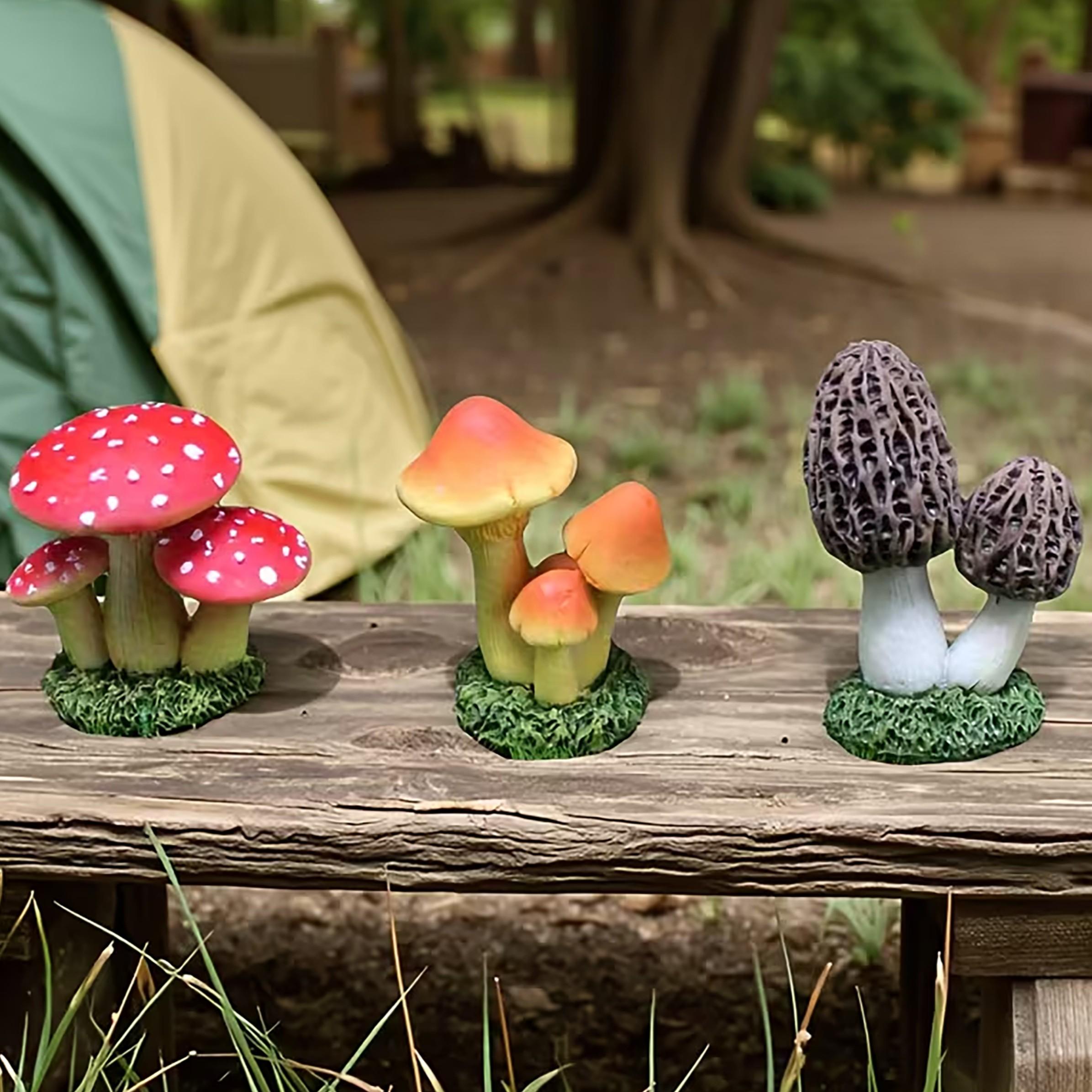 1 Set of 3pcs Artificial Mushr - Terrarium Moss Art avaliação e preço