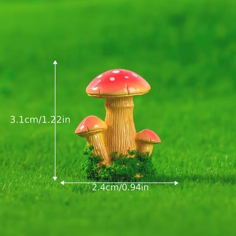 1 Set of 3pcs Artificial Mushr - Terrarium Moss Art avaliação e preço