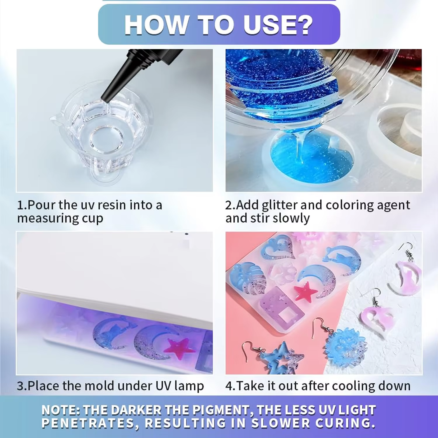 UV Resin Crystal Clear Ultravi - Epoxy Uv Resin Kit avaliação e preço