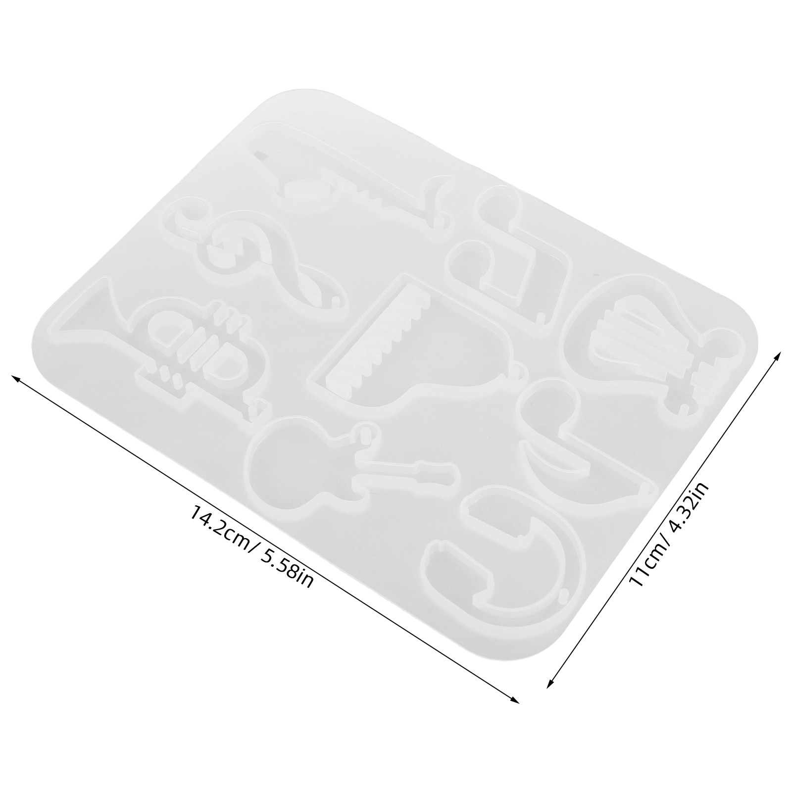 3Pcs Music Themed Silicone Mol - Resin Craft Workshop avaliação e preço