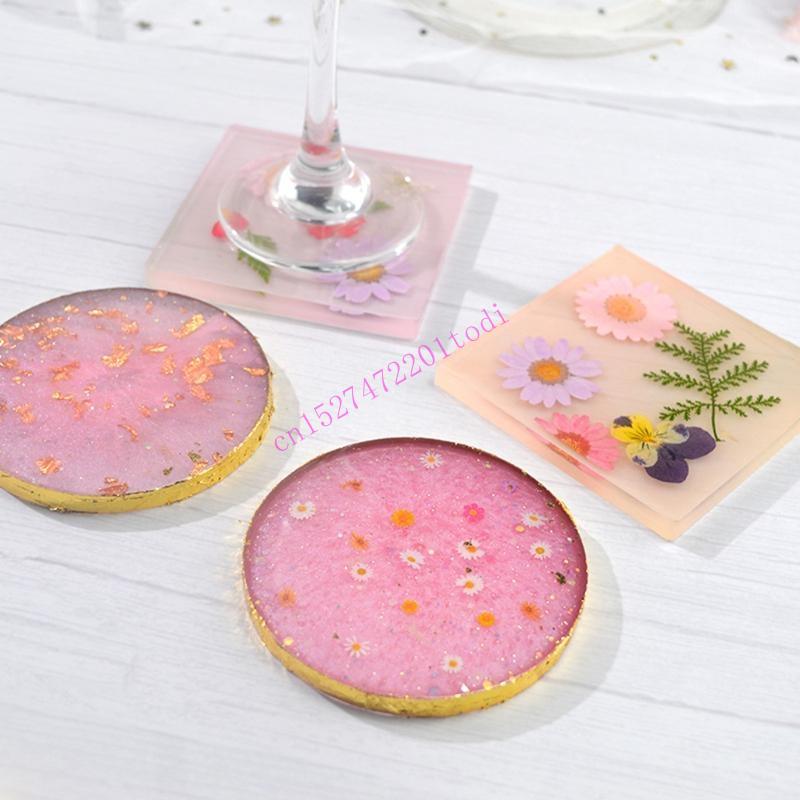2Pcs Round Square Resin Mold G - Geode Mold Silicone avaliação e preço
