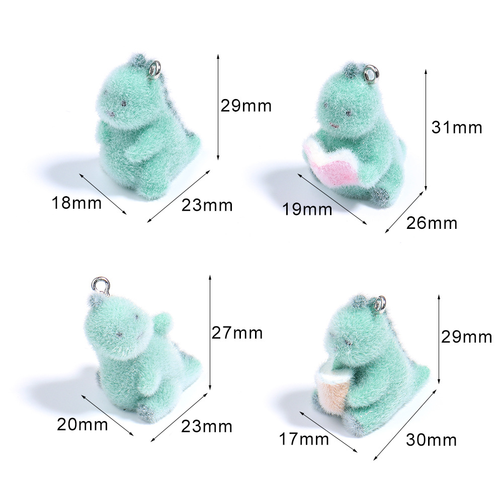 4Pcs 3D Mini Dinosaur Pendant  - Resin Craft Projects avaliação e preço