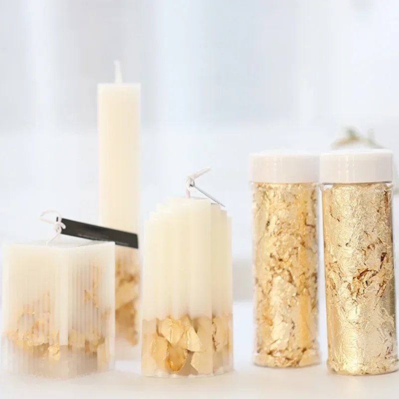 2g/1g Metallic Foil Flakes Gol - Gold Foil Flakes avaliação e preço