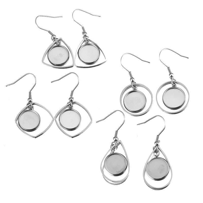 10pc Stainless Steel Tray Beze - Bezels Set Pendant avaliação e preço