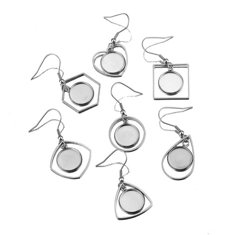 10pc Stainless Steel Tray Beze - Bezels Set Pendant avaliação e preço