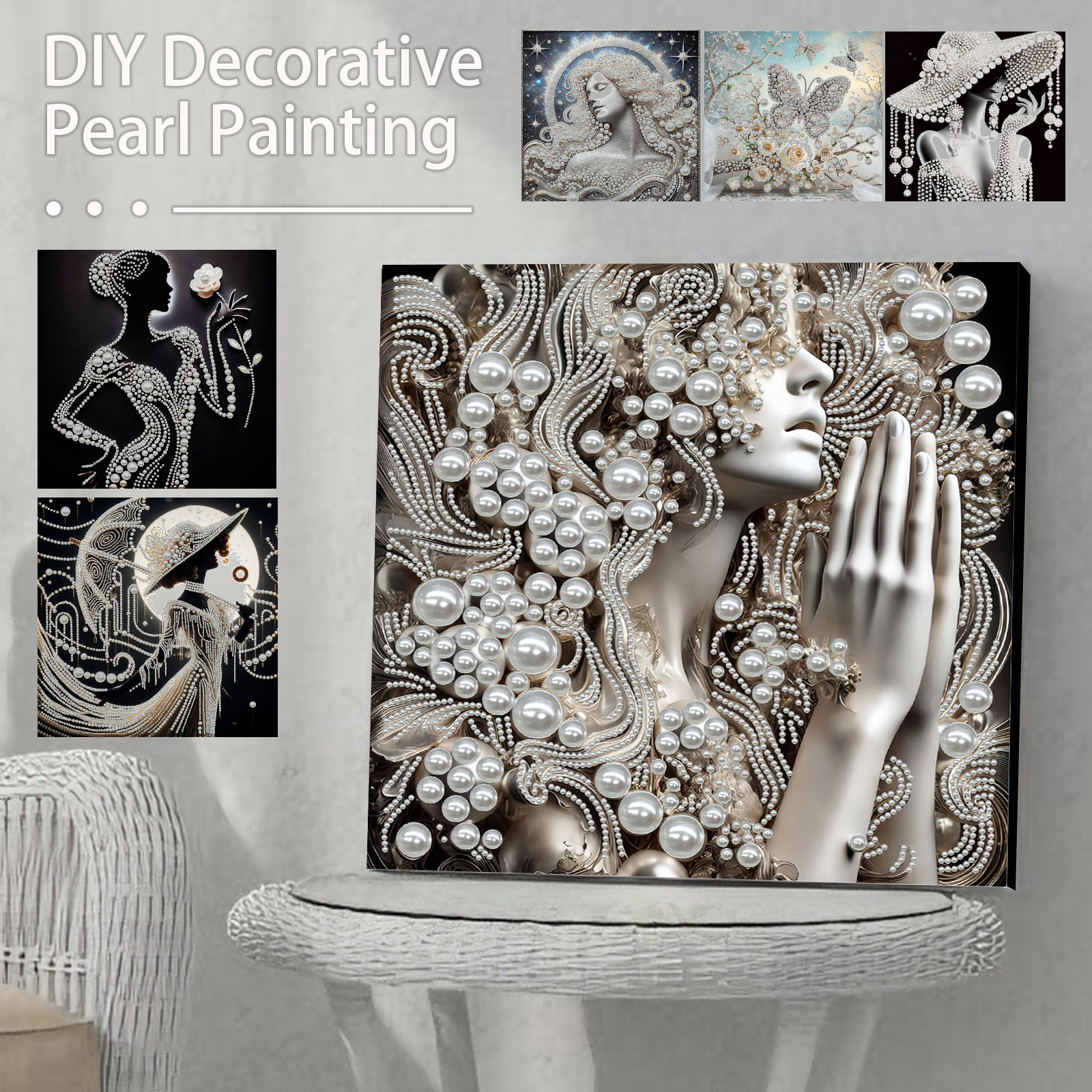 DIY Ladies Pearl Diamond Paint - Resin Craft For Beginners avaliação e preço