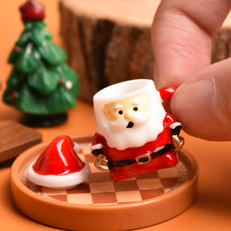 Mini Santa Teacup Ornament - R - Resin Craft Supplies avaliação e preço