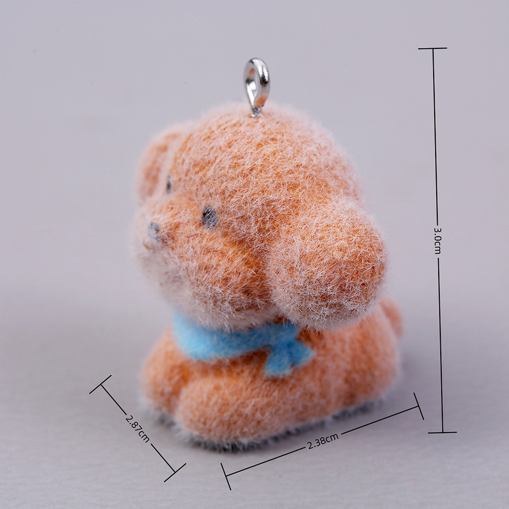 10pcs Flocking Puppy Dog Resin - Resin Craft Projects avaliação e preço