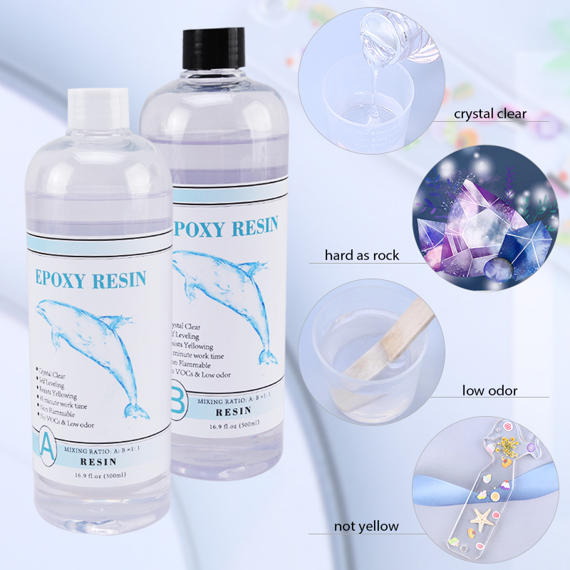 1:1 Clear Epoxy Resin Crystal  - Epoxy Uv Resin Kit avaliação e preço