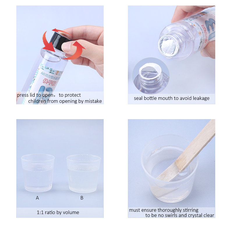 1:1 Clear Epoxy Resin Crystal  - Epoxy Uv Resin Kit avaliação e preço