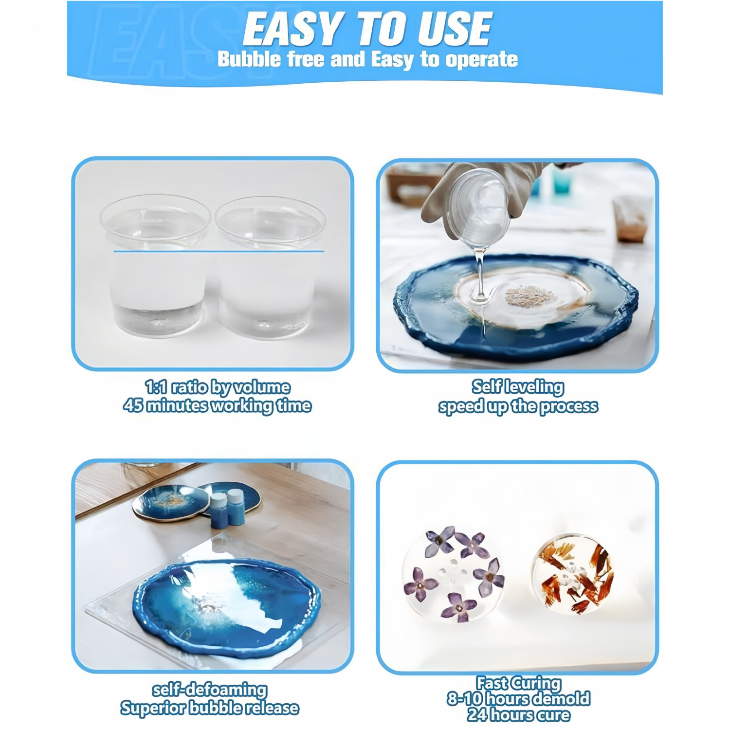 16.9oz Clear Epoxy Resin Kit C - Resin Jewelry Kit avaliação e preço