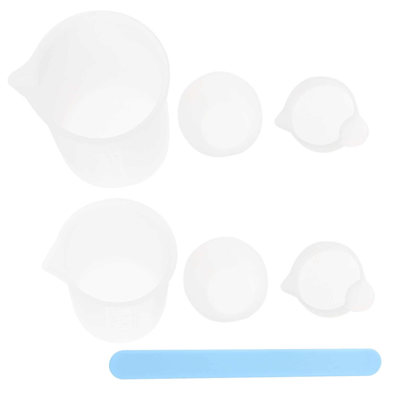 1Set DIY Crystal Epoxy Silicon - Mixing Cup Silicone avaliação e preço