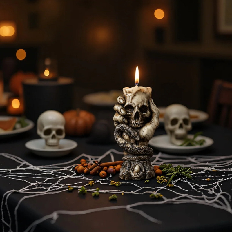 Halloween Skull Aroma Candle S - Resin Craft Workshop avaliação e preço