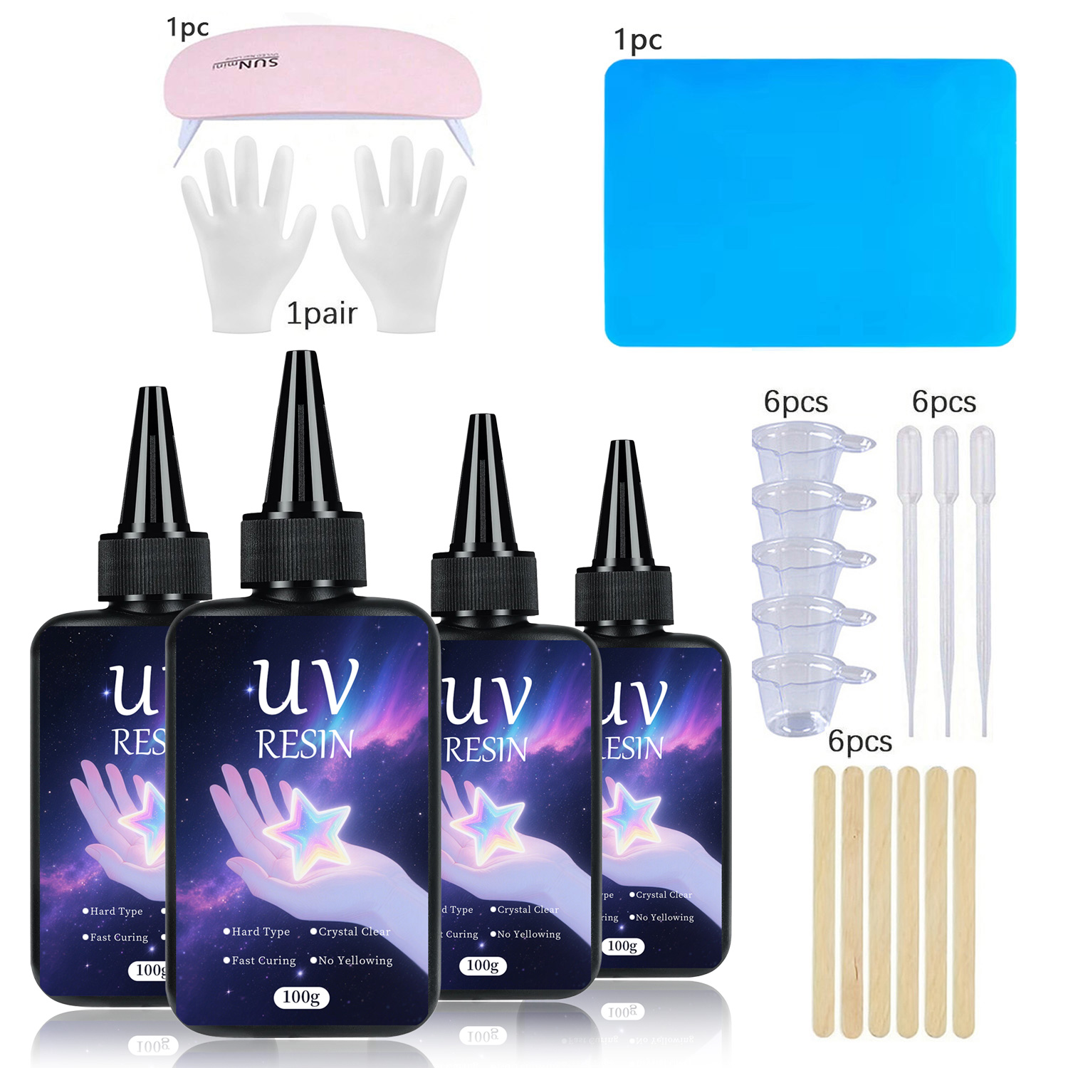 UV Resin kit with Casting Tool - Epoxy Uv Resin Kit avaliação e preço