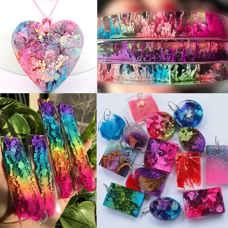 24 Color 10ml Art Ink Alcohol  - Resin Dye Alcohol avaliação e preço