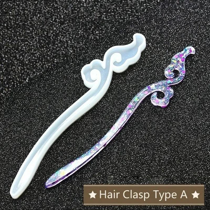 New Transparent Hairpin Silico - Resin Craft Supplies avaliação e preço