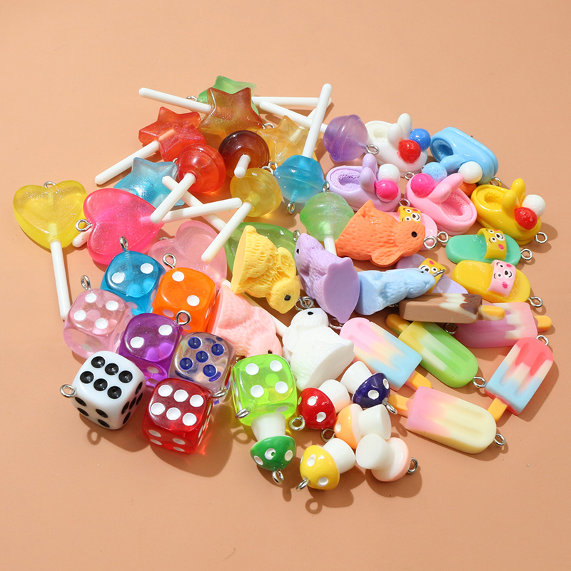 10PCS Resin Pendant Charms Rab - Resin Craft Supplies avaliação e preço