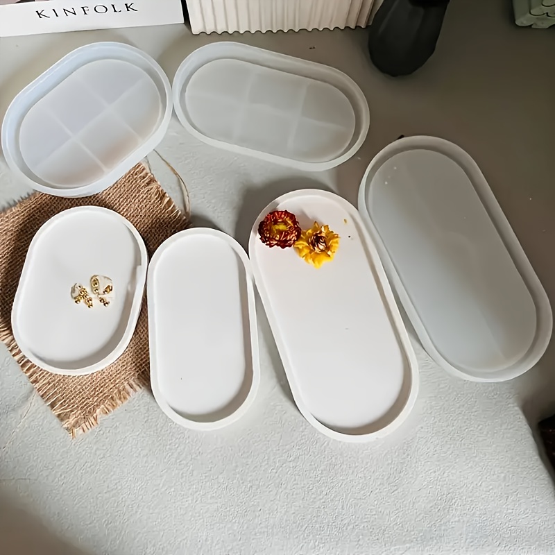 Oval silicone mold for concret - Serving Tray Mold avaliação e preço