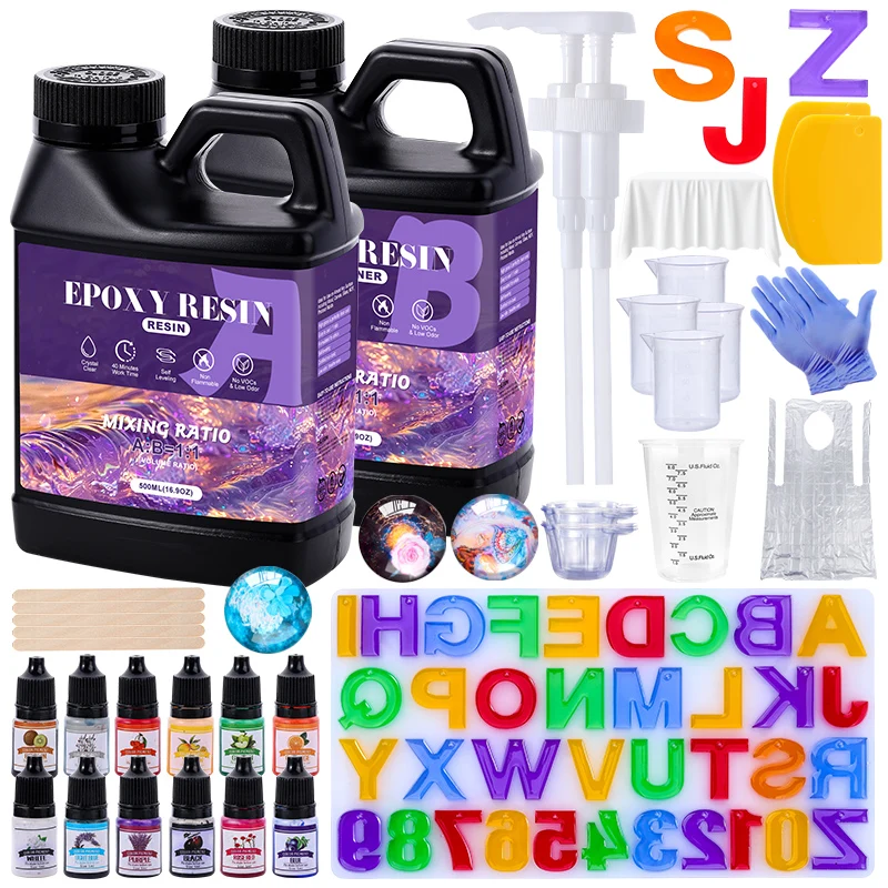 Epoxy Resin Kit Crystal Clear  - Epoxy Uv Resin Kit avaliação e preço