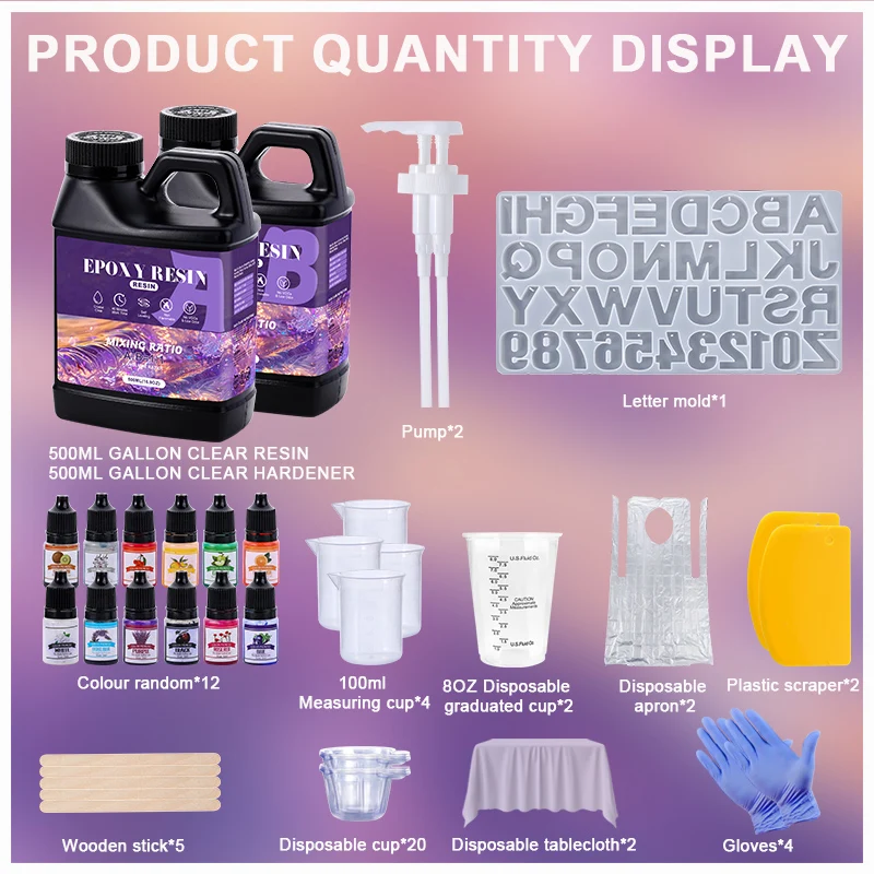 Epoxy Resin Kit Crystal Clear  - Epoxy Uv Resin Kit avaliação e preço