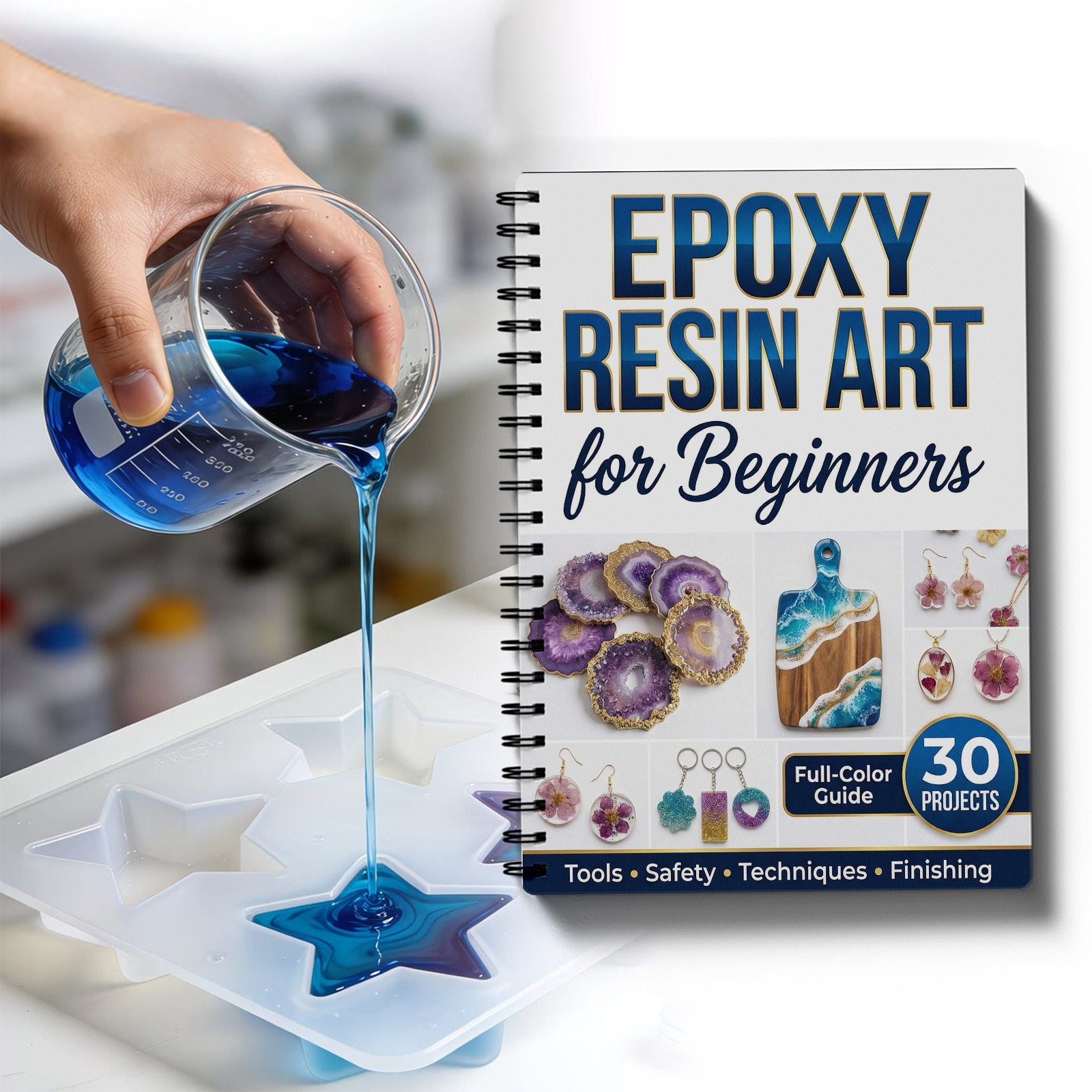 Epoxy Resin Art Book Guide Lea - Resin Craft For Beginners avaliação e preço