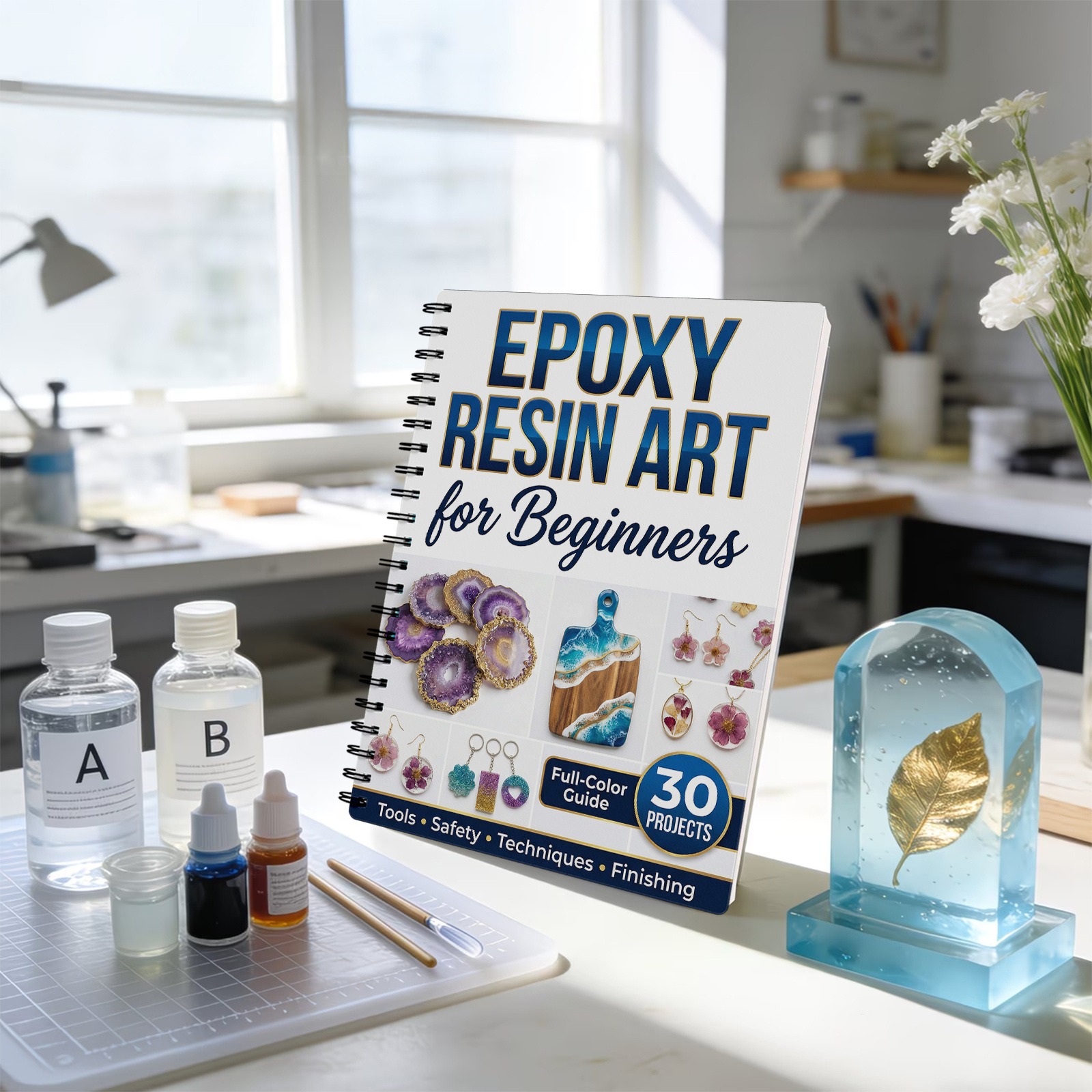 Epoxy Resin Art Book Guide Lea - Resin Craft For Beginners avaliação e preço