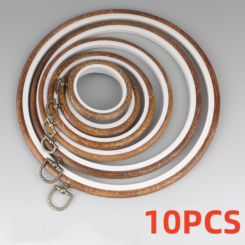 10pcs/Set 7.5-26cm Round Woode - Wood Ring Blank avaliação e preço