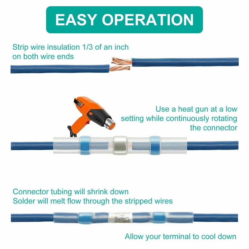 800pcs Solder Seal Wire Connec - Heat Gun Small avaliação e preço