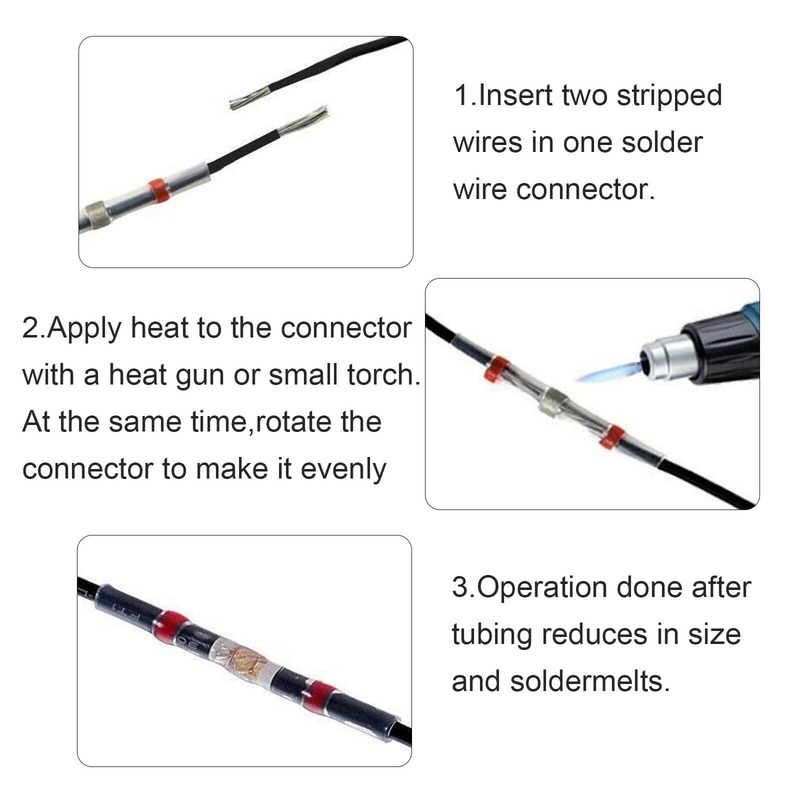 800pcs Solder Seal Wire Connec - Heat Gun Small avaliação e preço