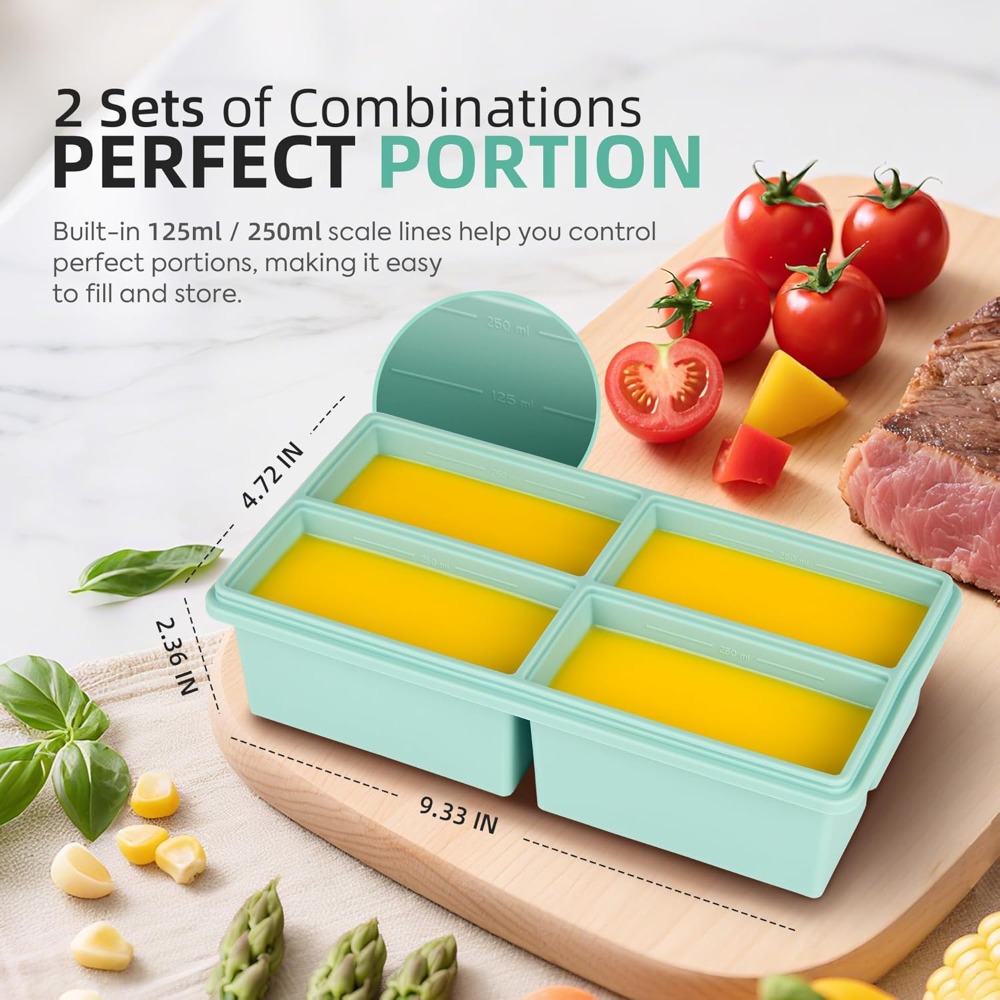 Silicone Freezer Trays with Li - Silicone Mold Tray avaliação e preço