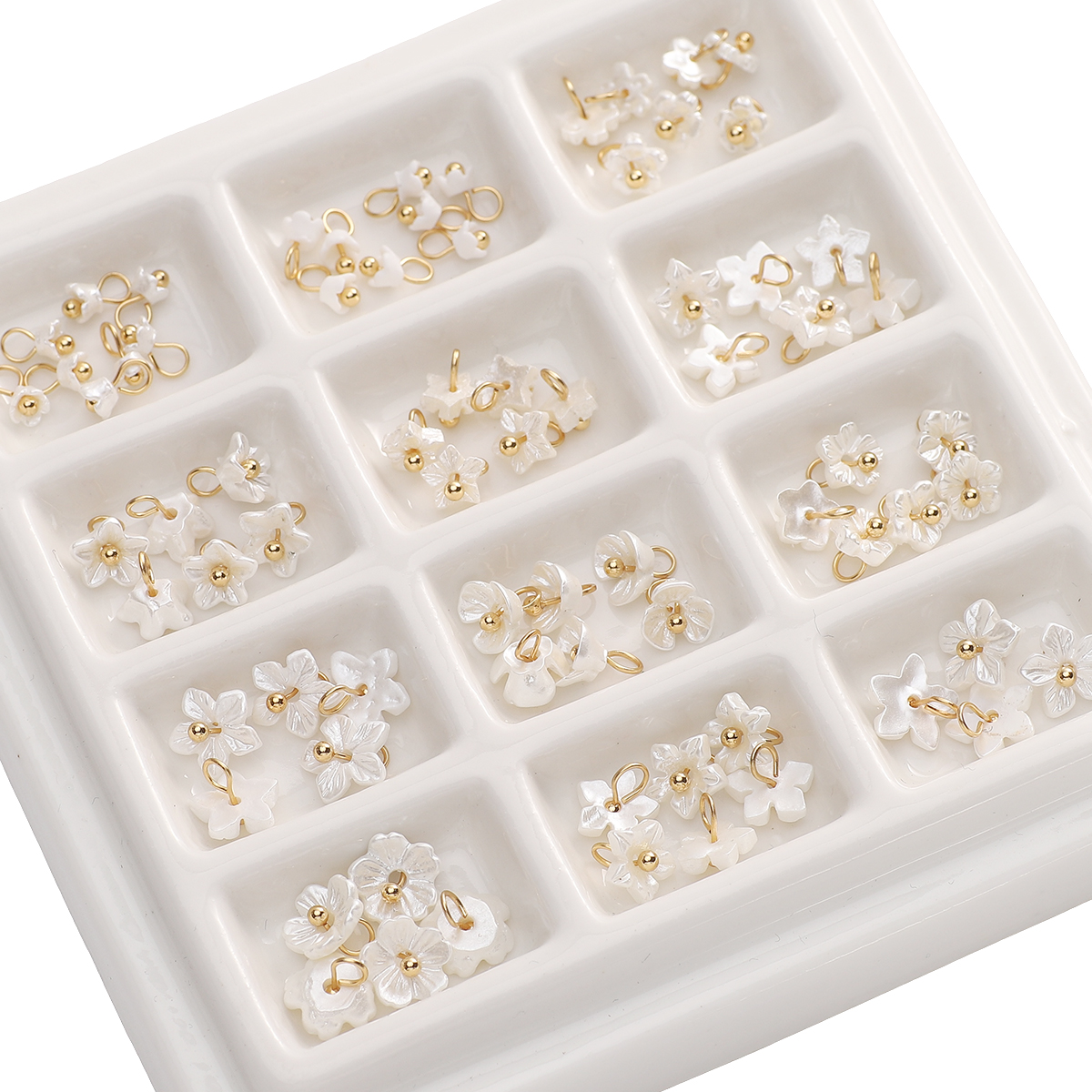 5pcs White Mini Small Flowers  - Flower Preservation Resin avaliação e preço