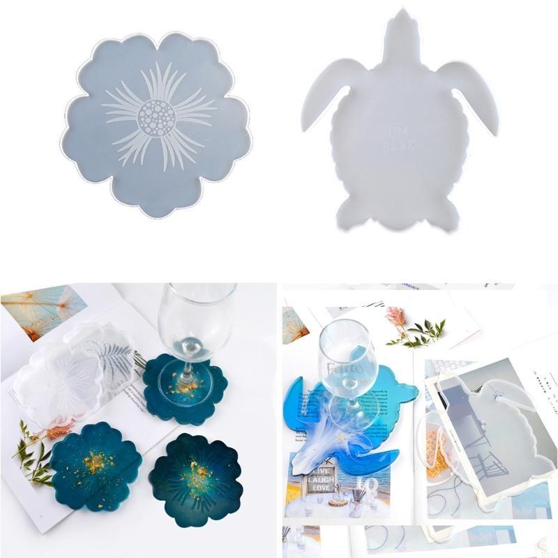 R3MC 2Pcs DIY Flower Silicone  - Geode Mold Silicone avaliação e preço