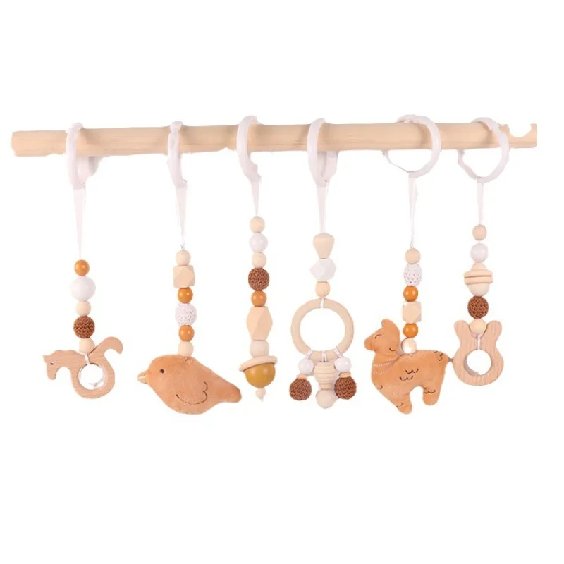 6Pcs Wooden Baby Toys Wooden B - Wood Ring Blank avaliação e preço