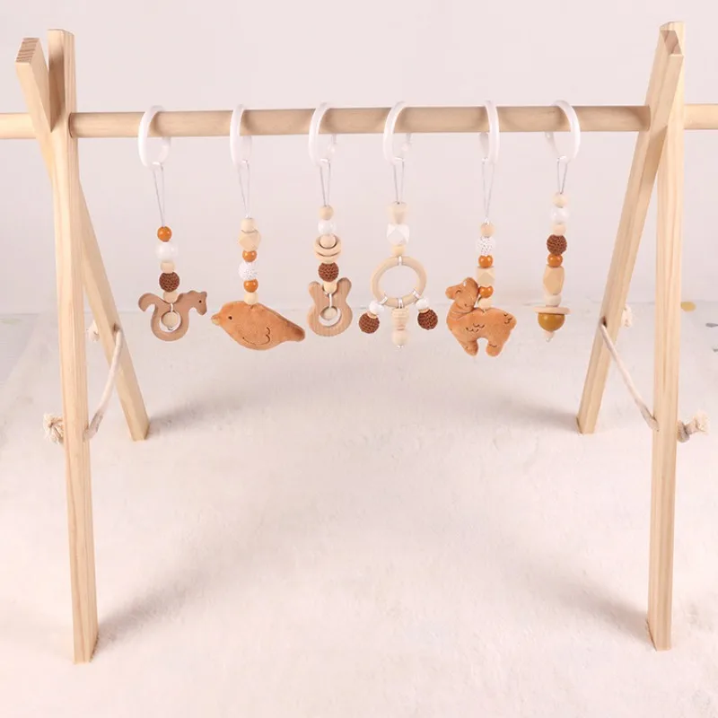 6Pcs Wooden Baby Toys Wooden B - Wood Ring Blank avaliação e preço